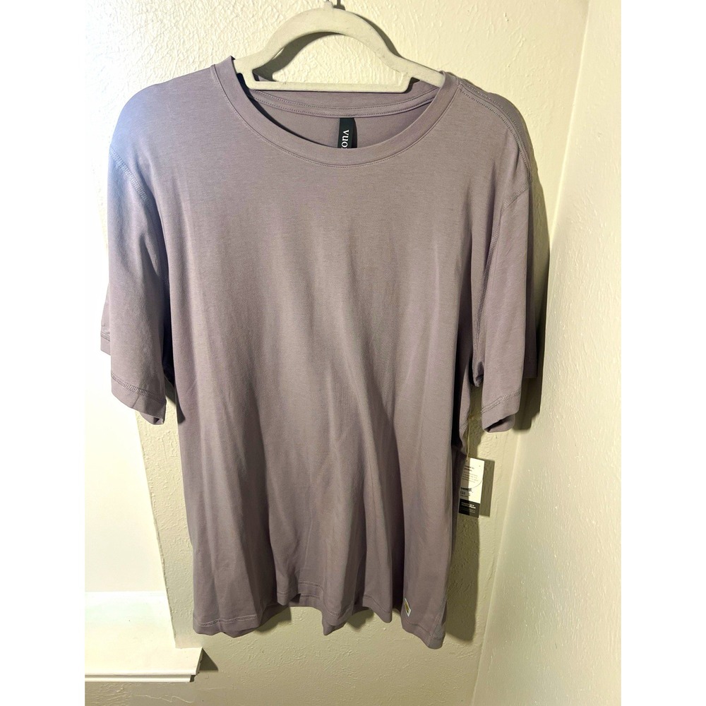 Vuori Tuvalu Tee Men's XL Cinder Gray Pima Cotton Stretch Shirt NWT V101